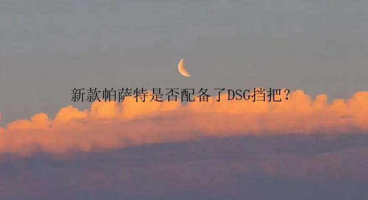 新款帕萨特是否配备了DSG挡把？