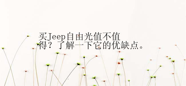 买Jeep自由光值不值得？了解一下它的优缺点。