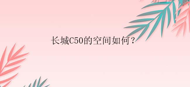 长城C50的空间如何？