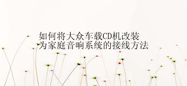 如何将大众车载CD机改装为家庭音响系统的接线方法