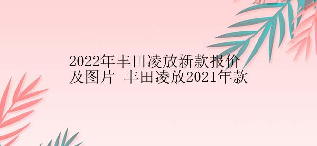 2022年丰田凌放新款报价及图片 丰田凌放2021年款