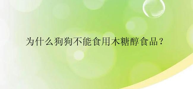 为什么狗狗不能食用木糖醇食品？