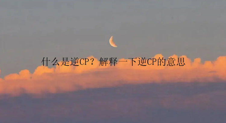 什么是逆CP？解释一下逆CP的意思