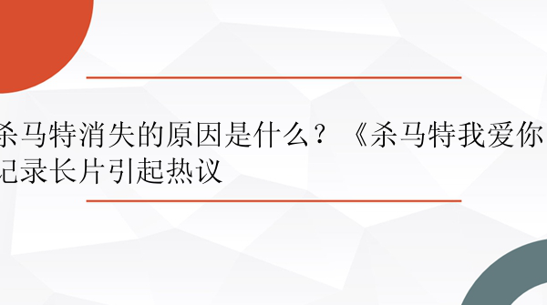 杀马特消失的原因是什么？《杀马特我爱你》记录长片引起热议