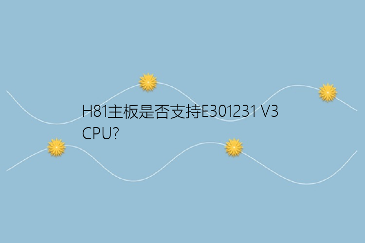 H81主板是否支持E301231 V3 CPU？