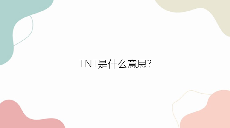 TNT是什么意思？