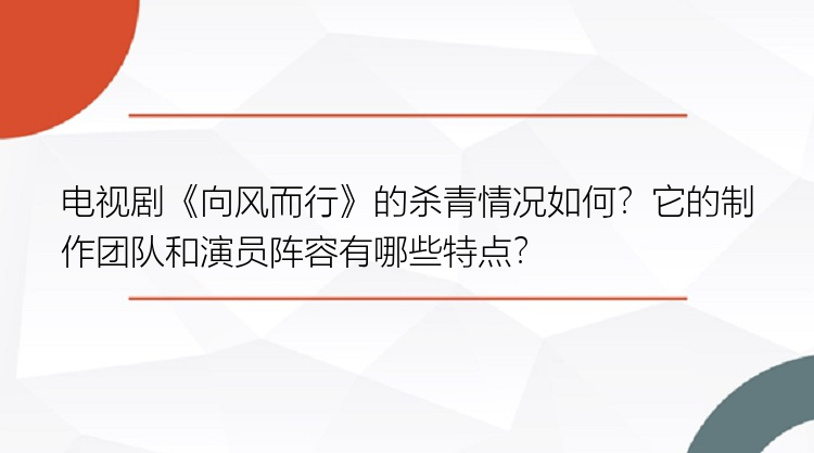 电视剧《向风而行》的杀青情况如何？它的制作团队和演员阵容有哪些特点？