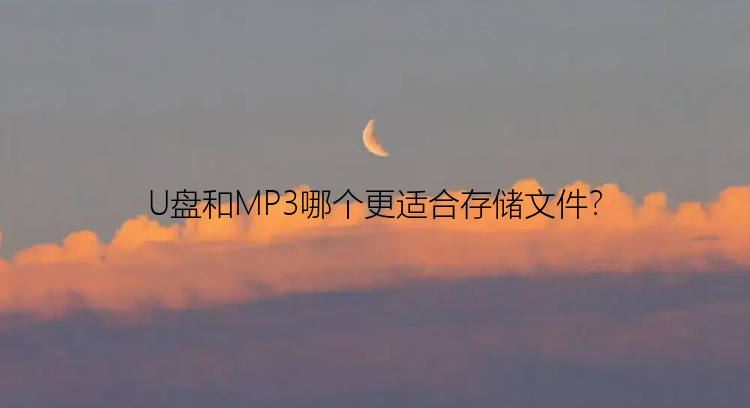 U盘和MP3哪个更适合存储文件？