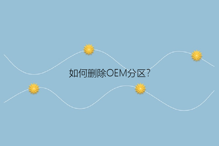 如何删除OEM分区？