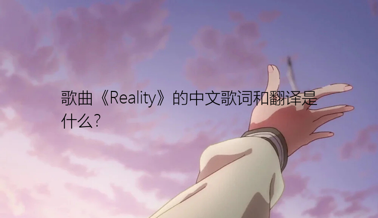 歌曲《Reality》的中文歌词和翻译是什么？