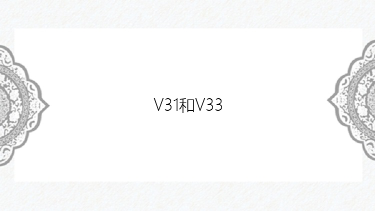 V31和V33