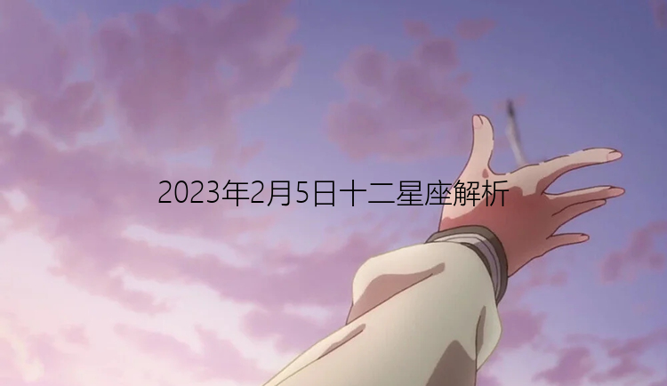 2023年2月5日十二星座解析