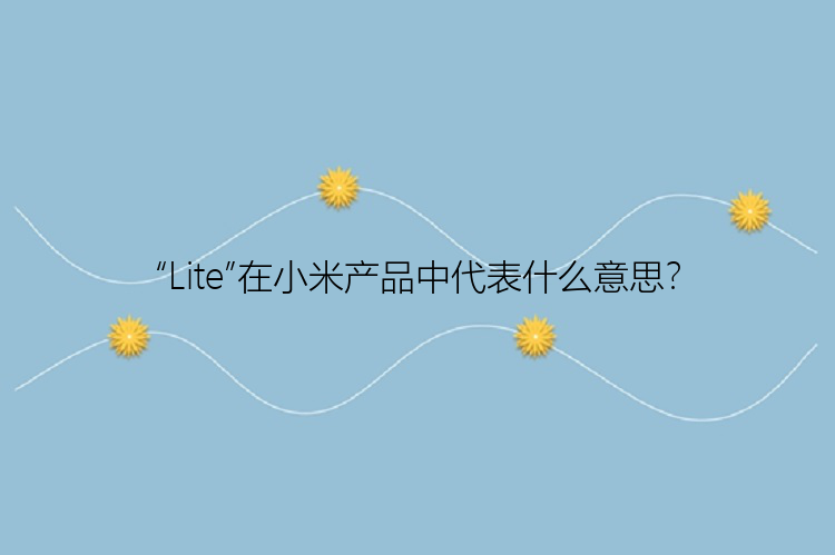 “Lite”在小米产品中代表什么意思？