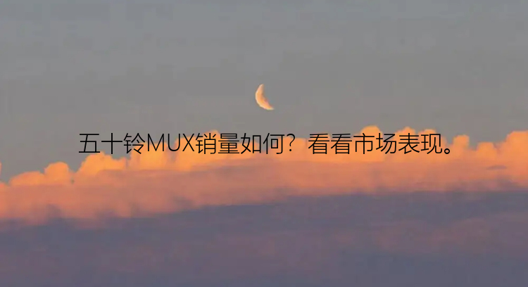 五十铃MUX销量如何？看看市场表现。