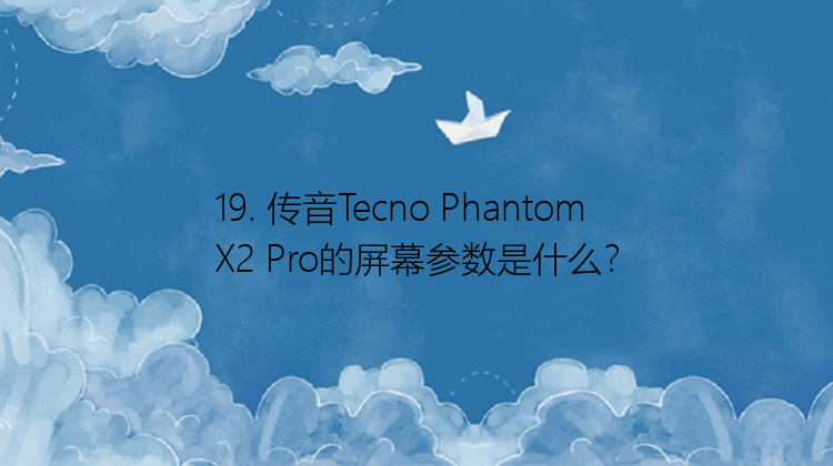 19. 传音Tecno Phantom X2 Pro的屏幕参数是什么？