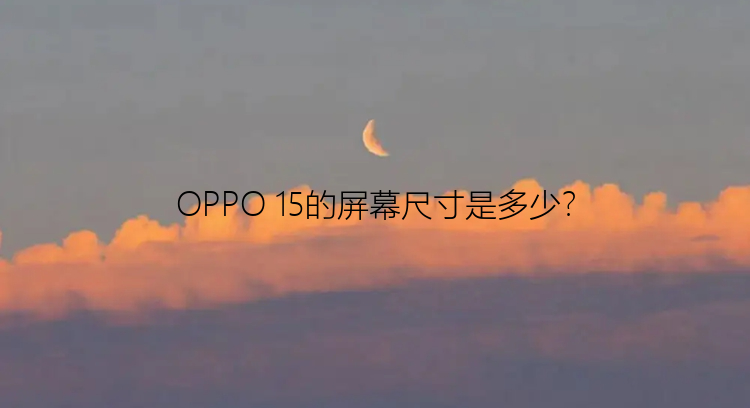 OPPO 15的屏幕尺寸是多少？