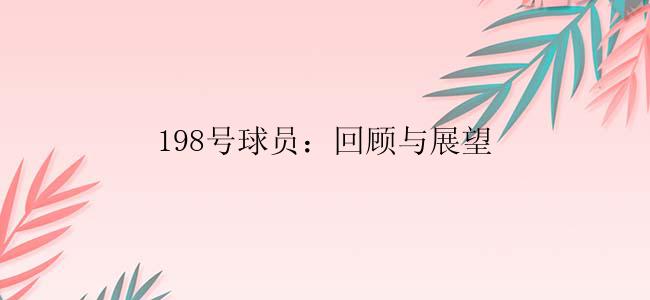 198号球员：回顾与展望