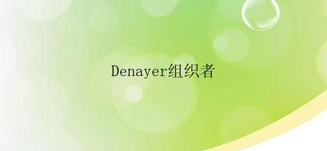 Denayer组织者