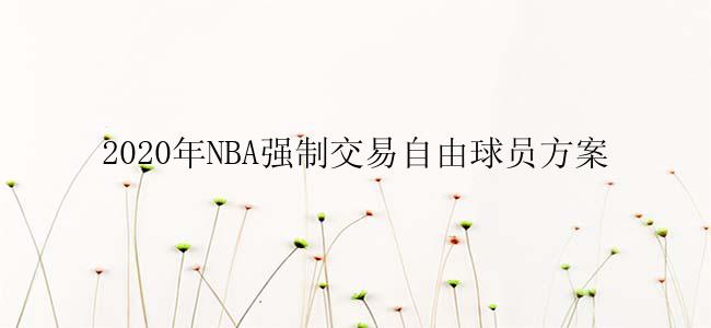 2020年NBA强制交易自由球员方案