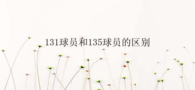 131球员和135球员的区别