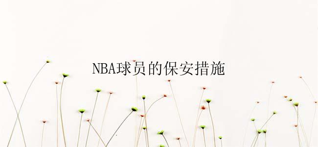 NBA球员的保安措施