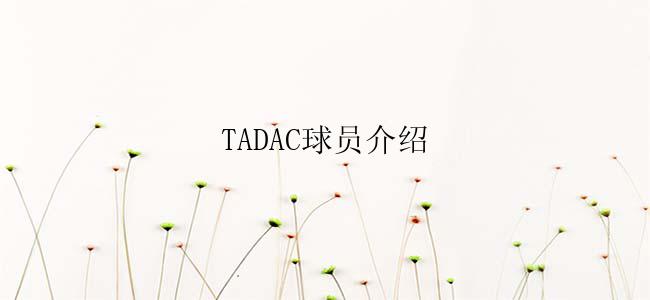  TADAC球员介绍 