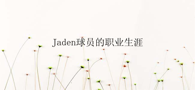 Jaden球员的职业生涯