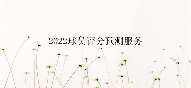 2022球员评分预测服务