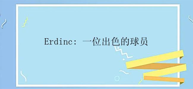 Erdinc: 一位出色的球员