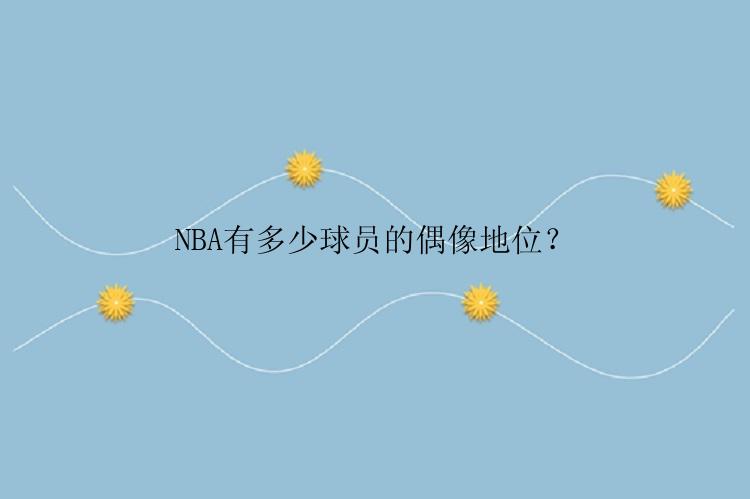 NBA有多少球员的偶像地位？