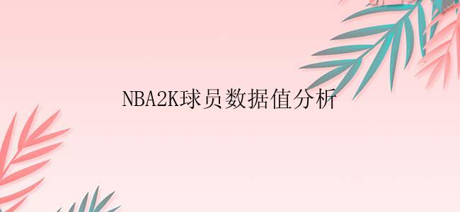 NBA2K球员数据值分析