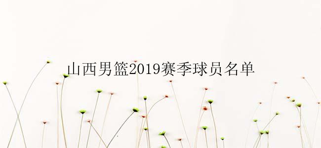 山西男篮2019赛季球员名单